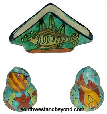 Mexican Talavera Pottery Accessories hand made hand painted