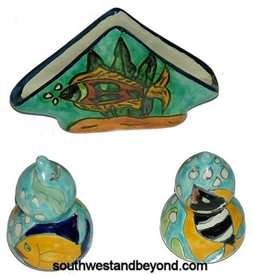 Mexican Talavera Pottery Accessories hand made hand painted