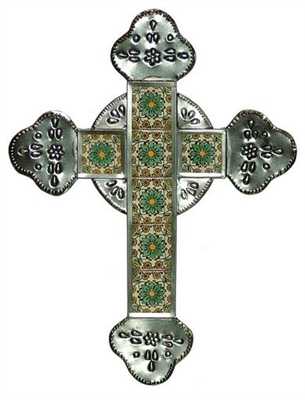 talavera tiled cross