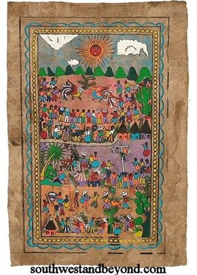 bark painting Papel Amate