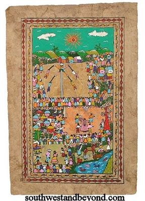 bark painting Papel Amate