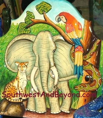 Mexican Hand Carved Design and Hand Painted
