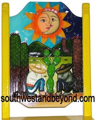 Mexican Hand Carved Design and Hand Painted