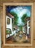 Pueblo Scene Acrylic Painting