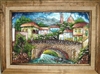 Pueblo Scene Acrylic Painting