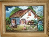 Pueblo Scene Acrylic Painting