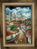 Pueblo Scene Acrylic Painting